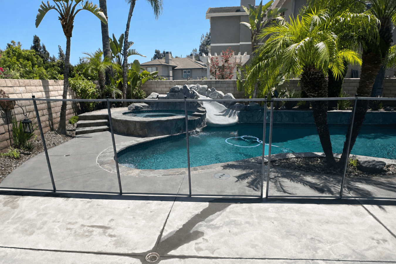 Pool fence installation