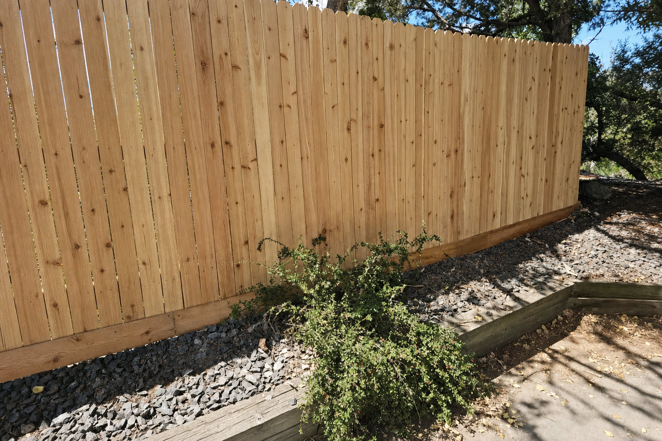 Privacy fence installation